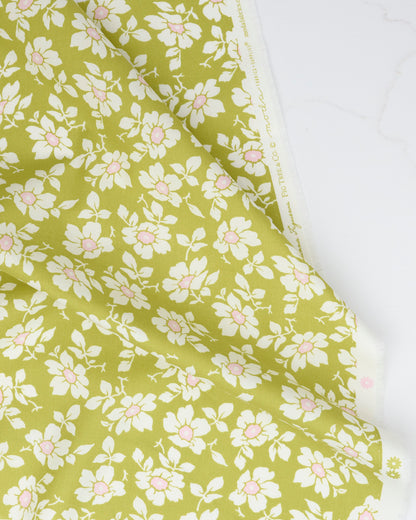 Cosmos in Grass - Summers End by Fig Tree Co - Half Yard Fabric (Preorder)