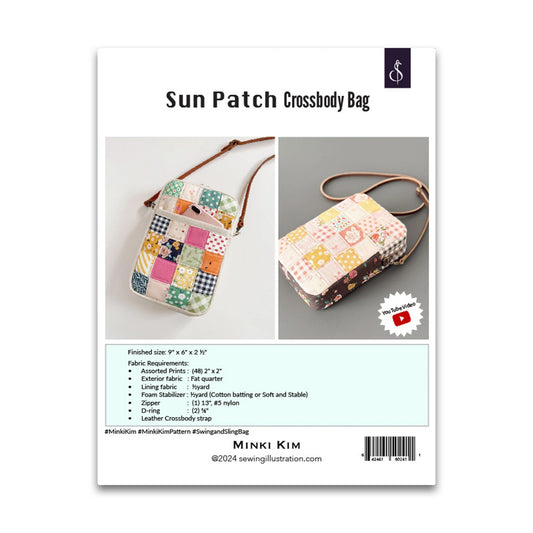 Sun Patch Crossbody Bag Pattern by Minki Kim