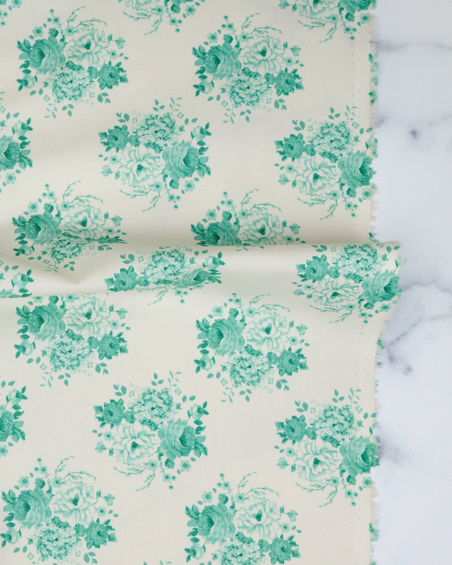 Sunday Brunch - Mia Teal - Tilda Fabrics - TIL100584 - Half Yard