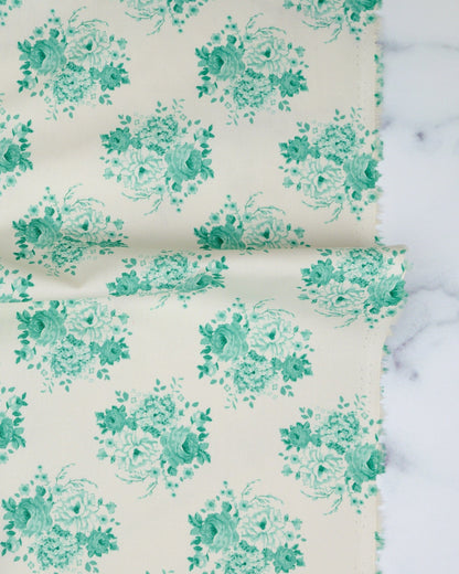 Sunday Brunch - Mia Teal - Tilda Fabrics - TIL100584 - Half Yard