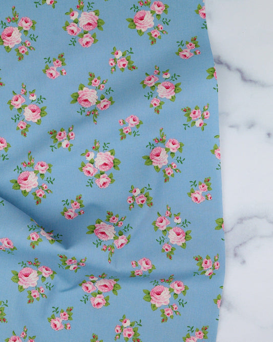 Sunday Brunch - Mille Sky - Tilda Fabrics - TIL100599 - Half Yard