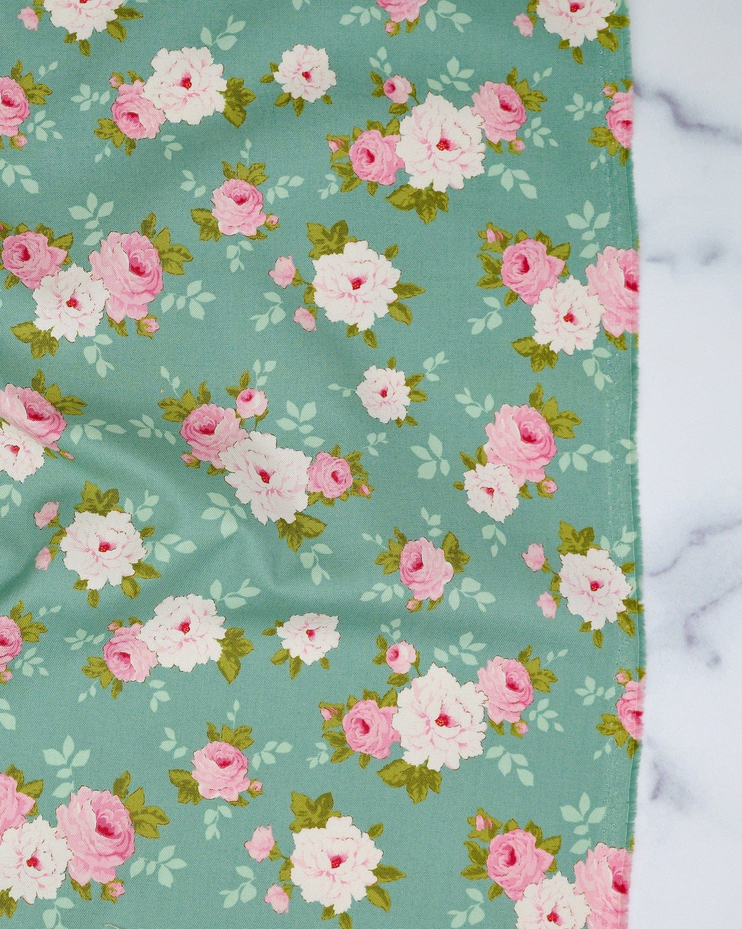 Sunday Brunch - Pernille Teal - Tilda Fabrics - TIL100583 - Half Yard