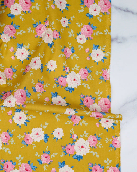 Sunday Brunch - Pernille Yellow - Tilda Fabrics - TIL100588 - Half Yard