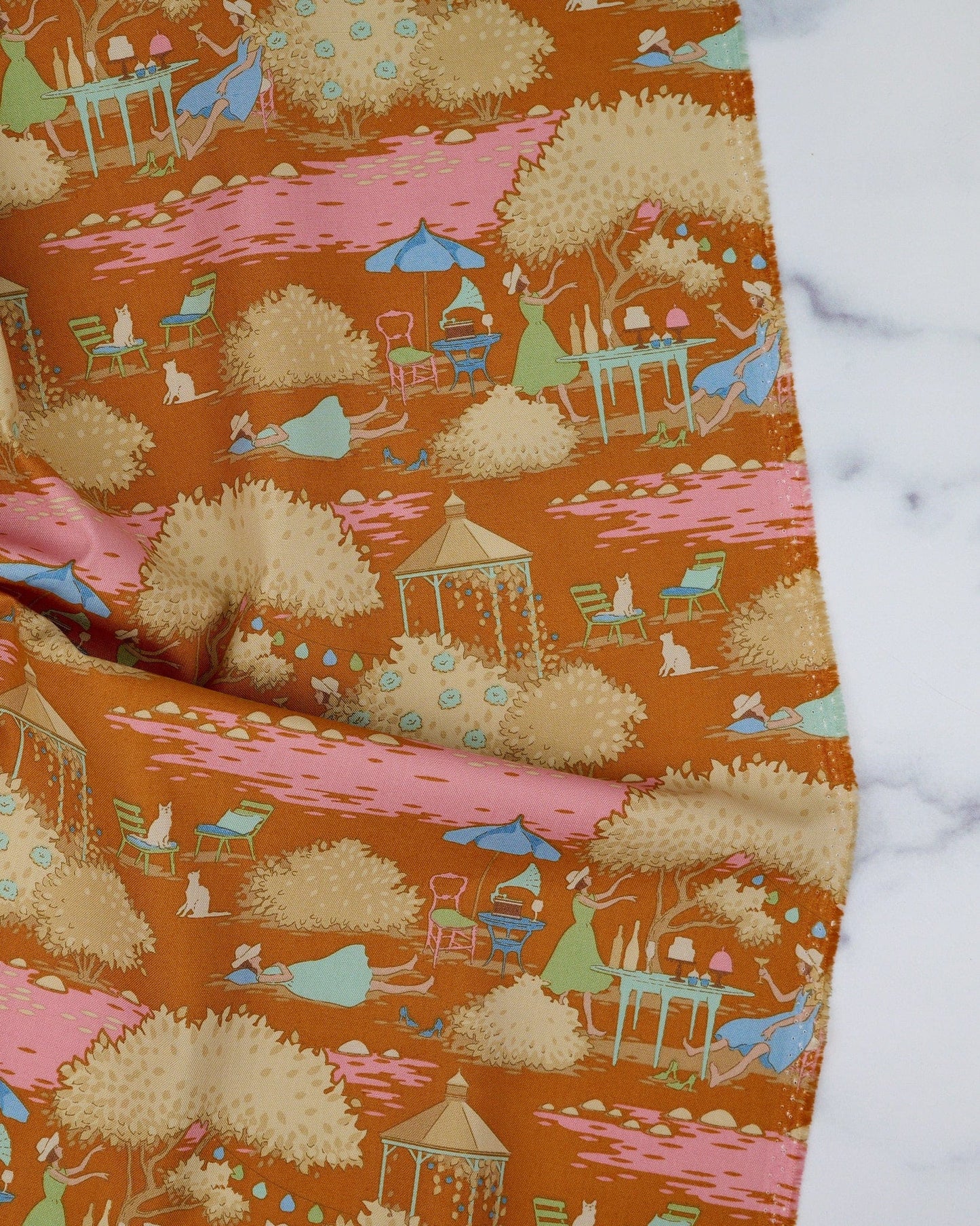 Sunday Brunch - Sunday Brunch Ginger - Tilda Fabrics - TIL100595 - Half Yard