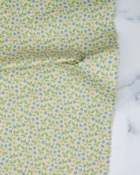 Sunday Brunch - Tipsy Cream/Blue - Tilda Fabrics - TIL110116 - Half Yard