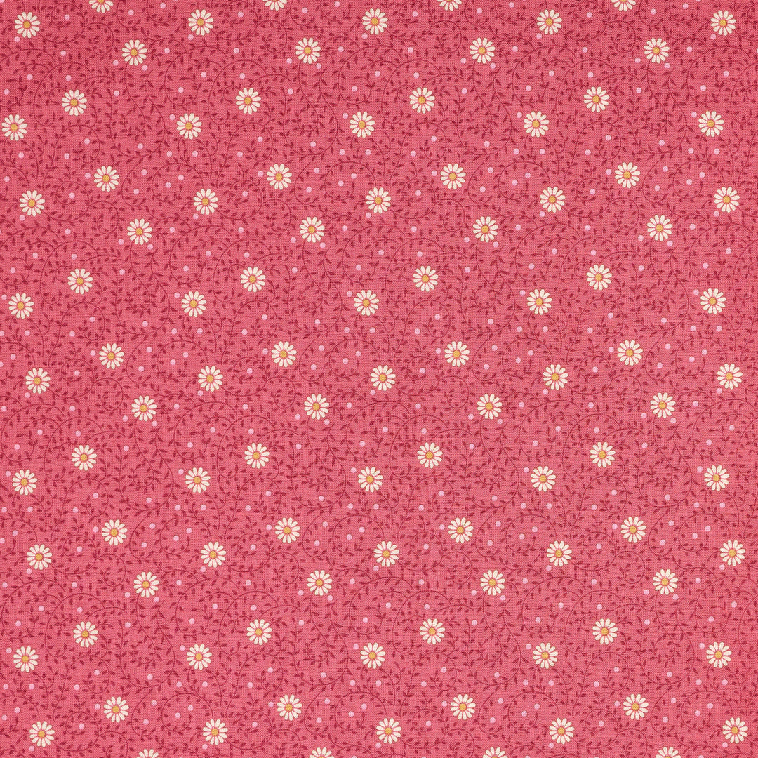 Sanctuary - Daisydream Rhubarb - Tilda Fabrics - TIL100563 - Half Yard