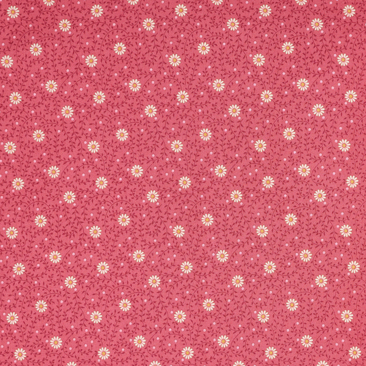 Sanctuary - Daisydream Rhubarb - Tilda Fabrics - TIL100563 - Half Yard