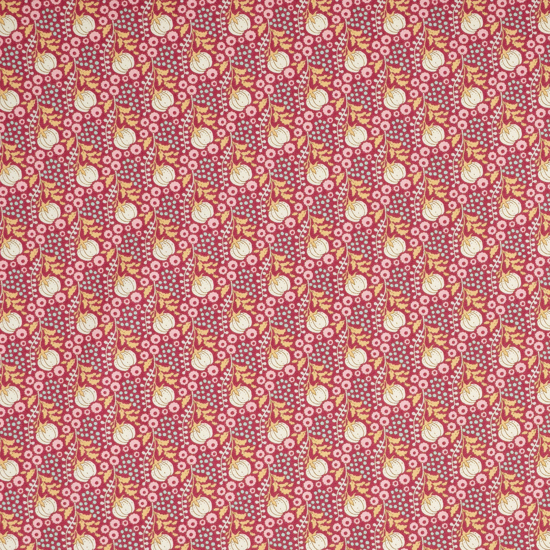 Sanctuary - Cottonfield Maroon - Tilda Fabrics - TIL100564 - Half Yard