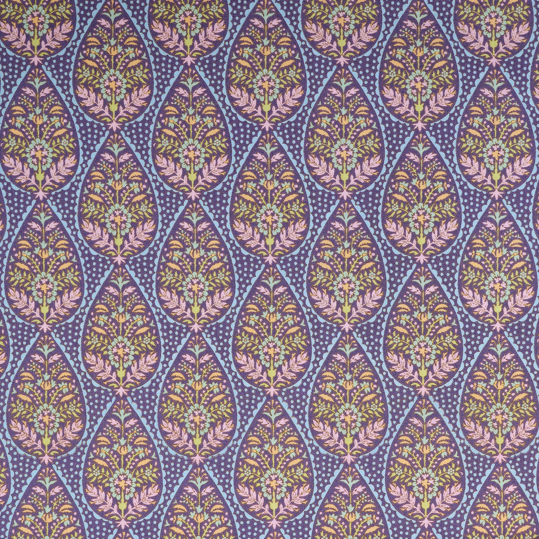 Sanctuary - Adina in Eggplant - Tilda Fabrics - TIL100571 - Half Yard