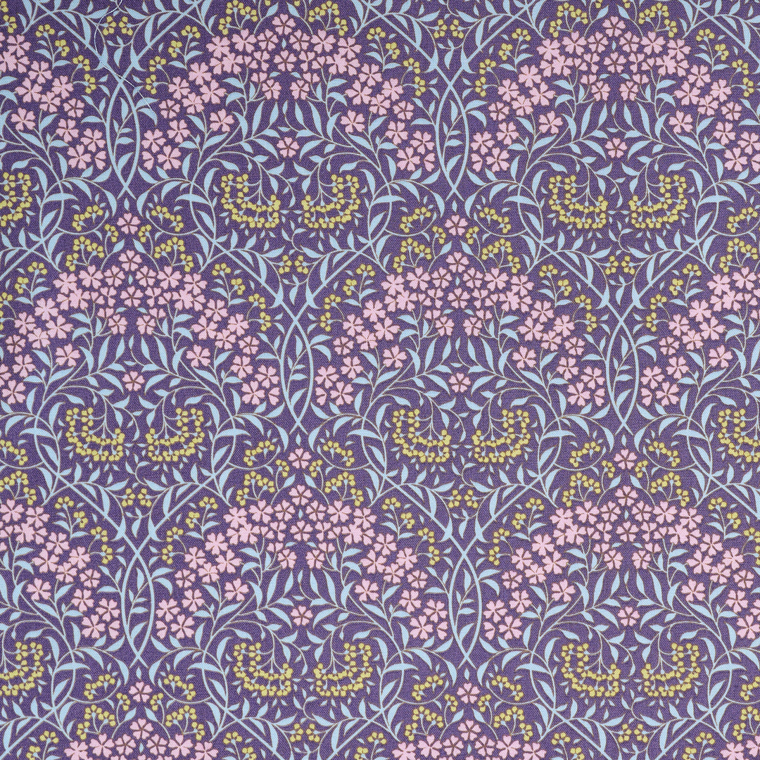 Sanctuary - Larissa Eggplant - Tilda Fabrics - TIL100575 - Half Yard