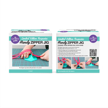 The Gypsy Quilter - Zipper Jig - Gypsy Turquoise - TGQ119L
