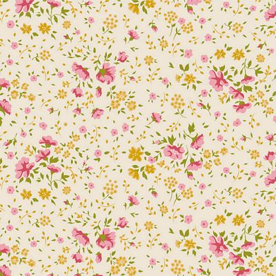 Ellie Pink/Yellow 108" - Tilda Fabrics - Half Yard (Preorder)