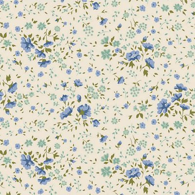 Ellie Blue/Teal 108" - Tilda Fabrics - Half Yard (Preorder)