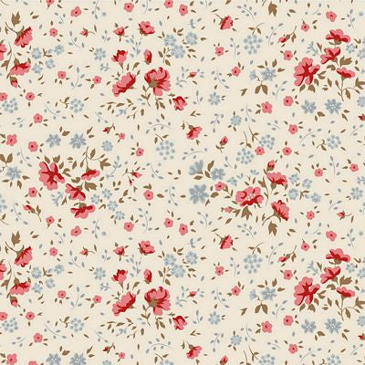 Ellie Red/Slate 108" - Tilda Fabrics - Half Yard (Preorder)