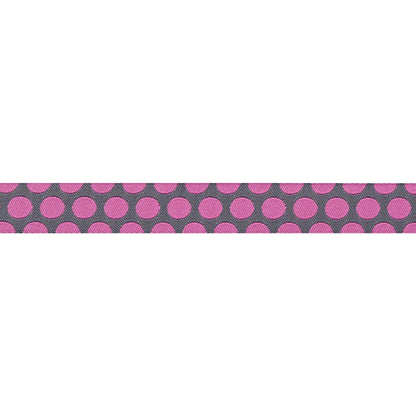 Renaissance Ribbons - Dinosaur Eggs in Mist - 5/8" width - Tula Pink Roar! - One Yard