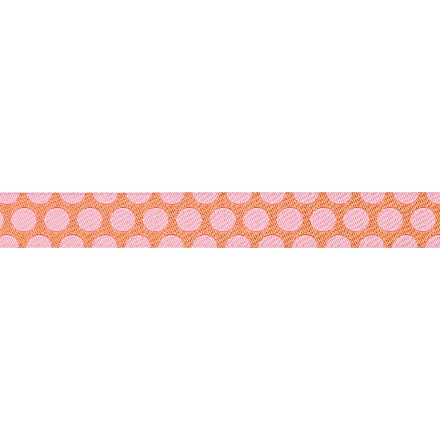 Renaissance Ribbons - Dinosaur Eggs in Blush - 5/8" width - Tula Pink Roar! - One Yard