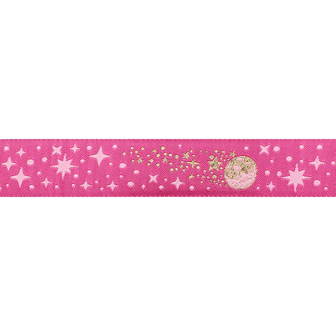 Renaissance Ribbons - Meteor Shower in Blush - 7/8" width - Tula Pink Roar! - One Yard