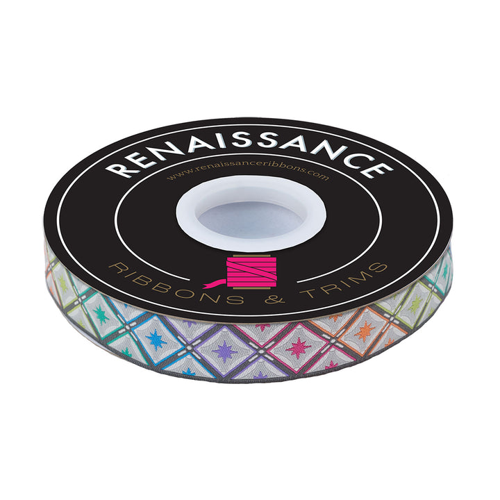 Renaissance Ribbons - Stargazer in Storm - 7/8" width - Tula Pink Roar! - One Yar