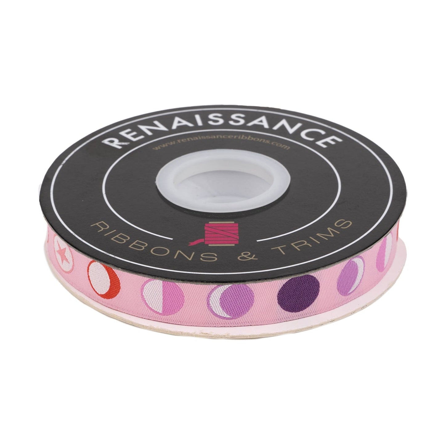 Renaissance Ribbons - Full Moon Forest II - Phases in Honey - 5/8" width - Tula Pink - One Yard