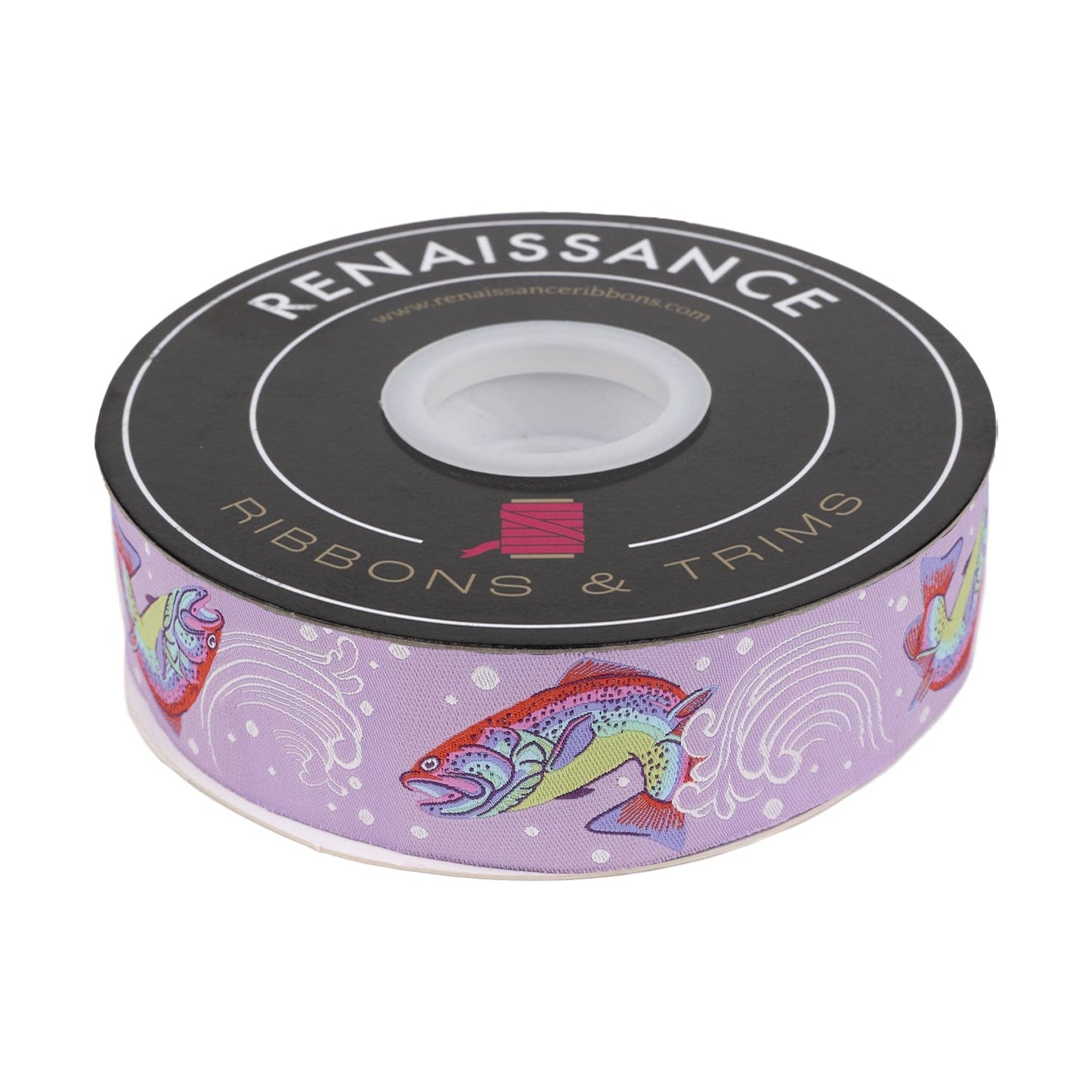 Renaissance Ribbons - Full Moon Forest II - Sofishticated in Blossom - 1-1/2" width - Tula Pink - One Yard