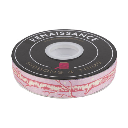 Renaissance Ribbons - Full Moon Forest II - Big Tree Webbing in Honey - 1-1/2" width - Tula Pink - One Yard
