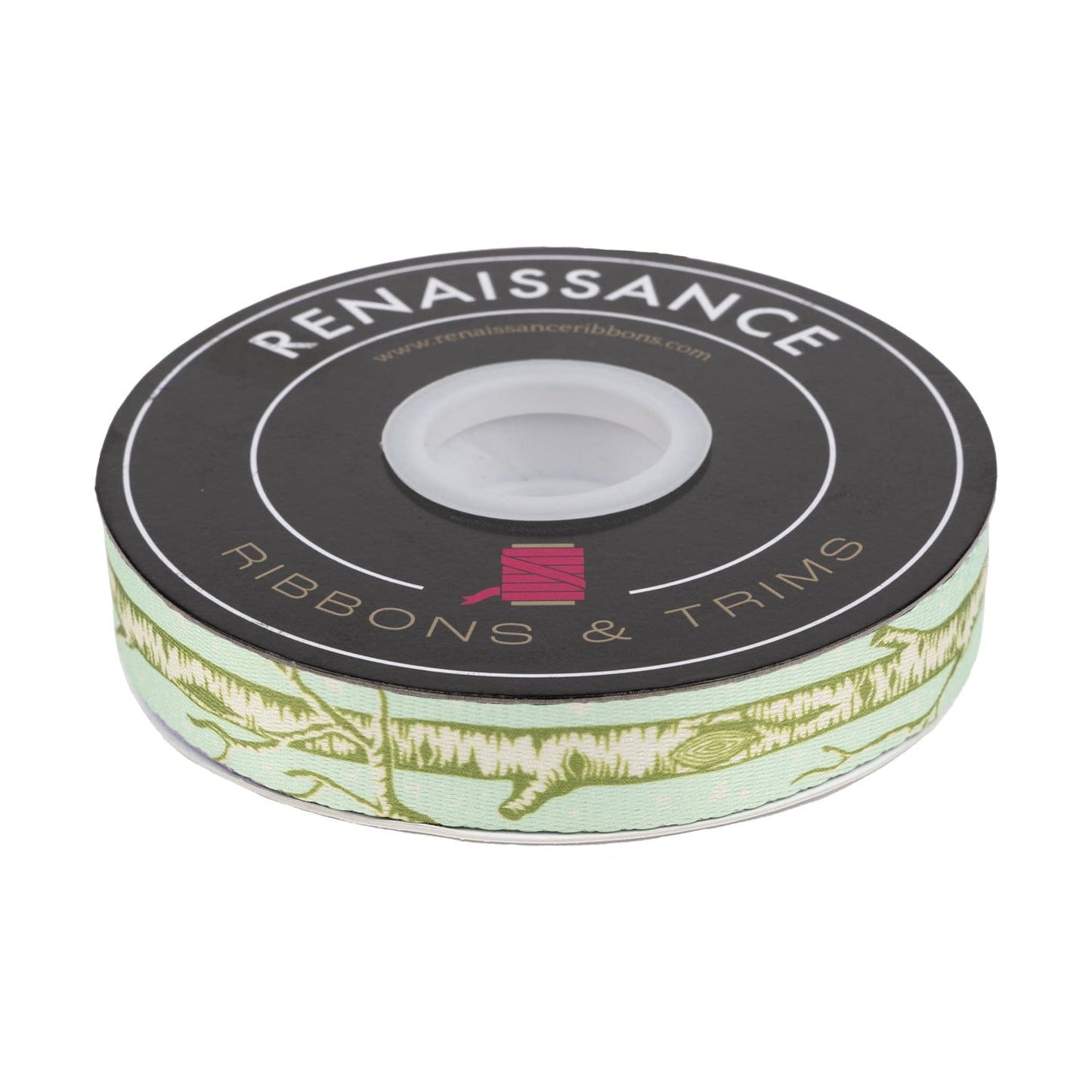 Renaissance Ribbons - Full Moon Forest II - Big Tree Webbing in Enchanted - 1-1/2" width - Tula Pink - One Yard