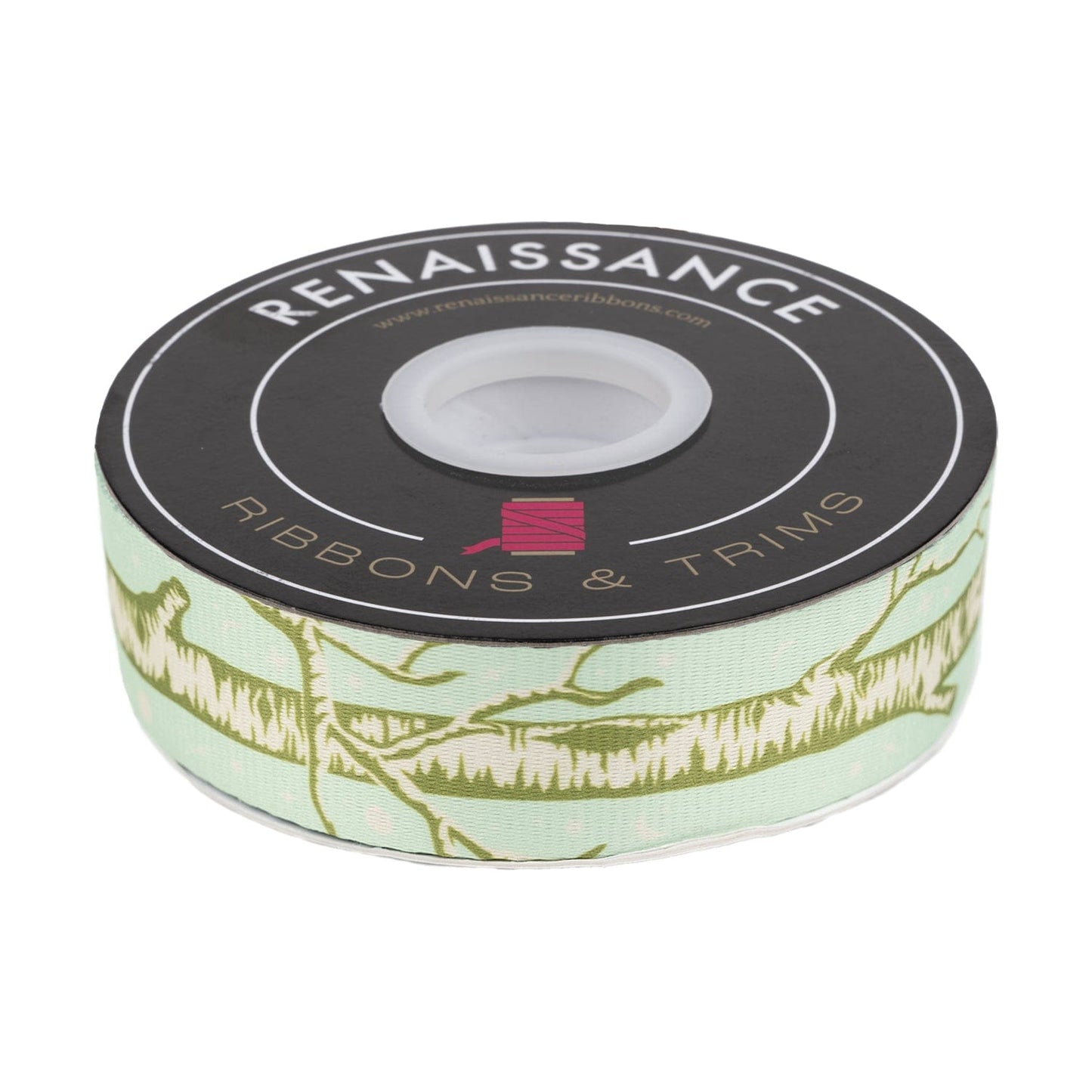 Renaissance Ribbons - Full Moon Forest II - Little Tree Webbing in Enchanted - 1" width - Tula Pink - One Yard