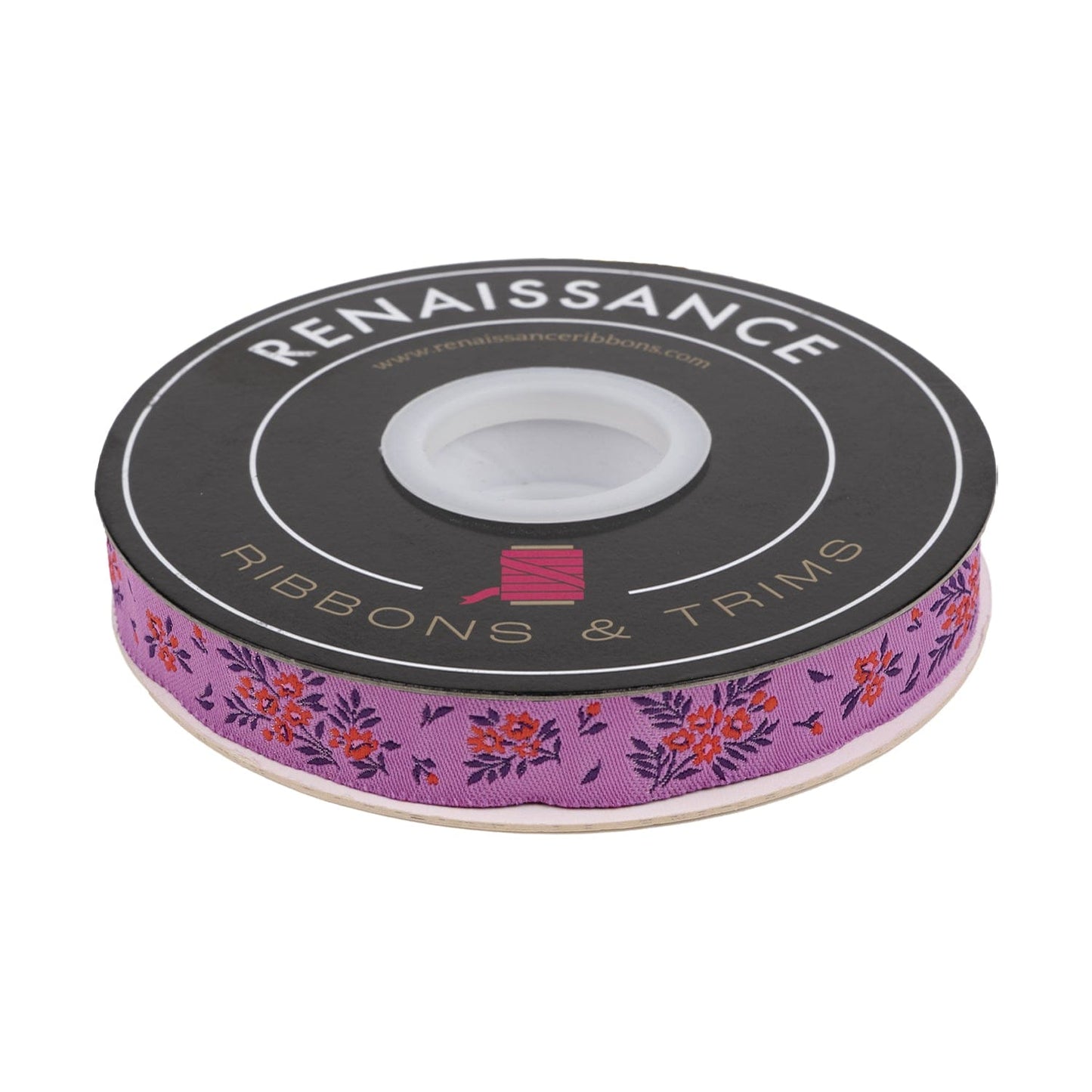 Renaissance Ribbons - True Colors 2025 - What a Ditz in Heliotrope - 5/8" width - By Tula Pink - One Yard