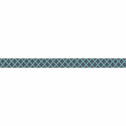 Renaissance Ribbons - True Colors 2025 - On the Grid in Raindrop - 3/8" width - By Tula Pink - One Yard