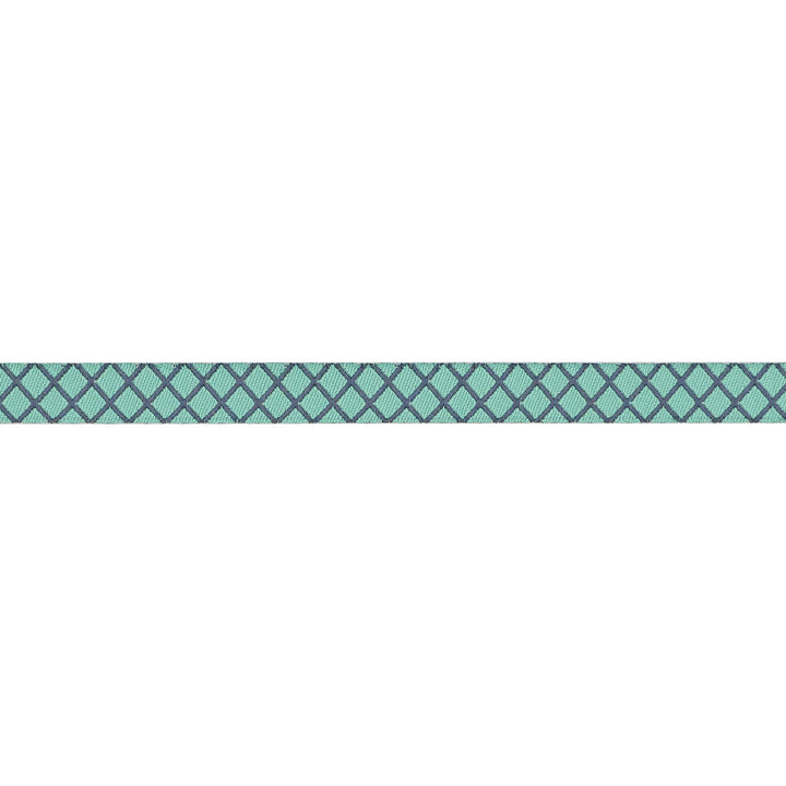 PREORDER - Renaissance Ribbons - True Colors 2025 - On the Grid in Raindrop - 3/8" width - By Tula Pink - One Yard