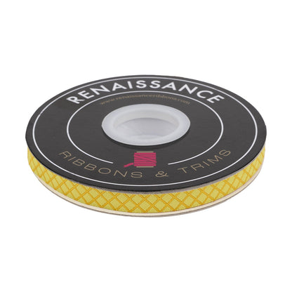 Renaissance Ribbons - True Colors 2025 - On the Grid in Highlighter - 3/8" width - By Tula Pink - One Yard