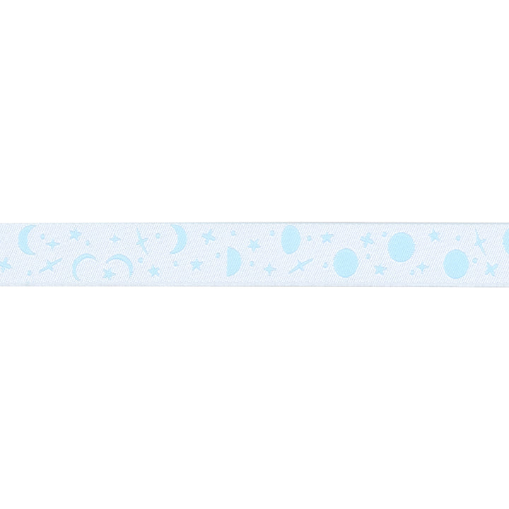 PREORDER - Renaissance Ribbons - True Colors 2025 - Space Sprinkles in Waterfall - 5/8" width - By Tula Pink - One Yard