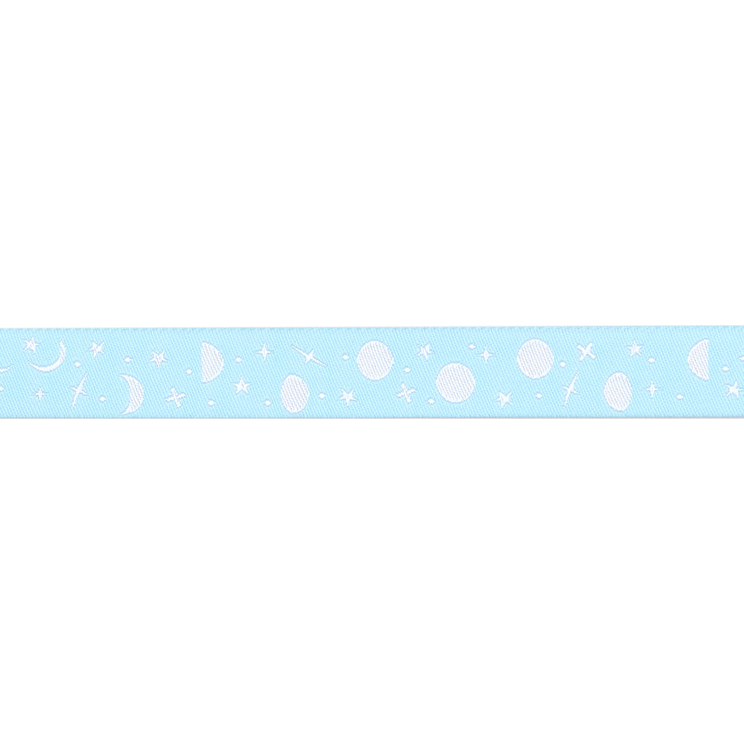 PREORDER - Renaissance Ribbons - True Colors 2025 - Space Sprinkles in Waterfall - 5/8" width - By Tula Pink - One Yard