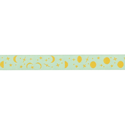 Renaissance Ribbons - True Colors 2025 - Space Sprinkles in Papaya - 5/8" width - By Tula Pink - One Yard