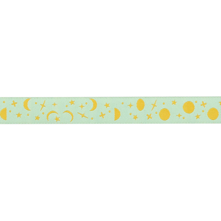 PREORDER - Renaissance Ribbons - True Colors 2025 - Space Sprinkles in Papaya - 5/8" width - By Tula Pink - One Yard