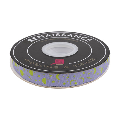 Renaissance Ribbons - True Colors 2025 - Space Sprinkles in Dream - 5/8" width - By Tula Pink - One Yard