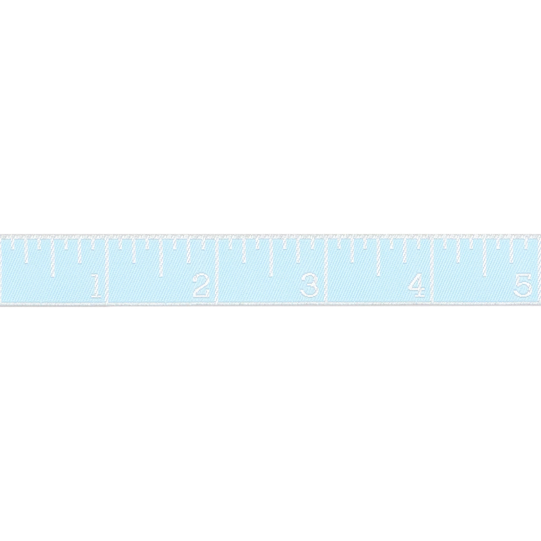 Renaissance Ribbons - True Colors 2025 - Measure Twice in Waterfall - 5/8" width - By Tula Pink - One Yard