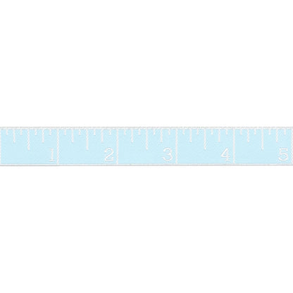 Renaissance Ribbons - True Colors 2025 - Measure Twice in Waterfall - 5/8" width - By Tula Pink - One Yard