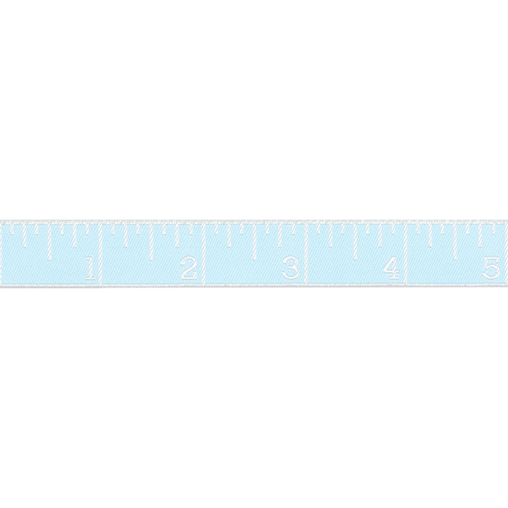 Renaissance Ribbons - True Colors 2025 - Measure Twice in Waterfall - 5/8" width - By Tula Pink - One Yard