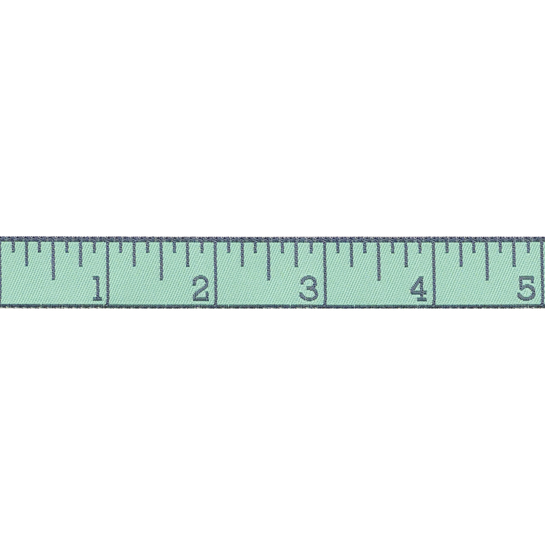 Renaissance Ribbons - True Colors 2025 - Measure Twice in Rainy Day - 5/8" width - By Tula Pink - One Yard