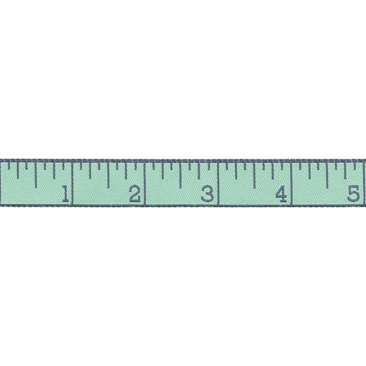 Renaissance Ribbons - True Colors 2025 - Measure Twice in Rainy Day - 5/8" width - By Tula Pink - One Yard