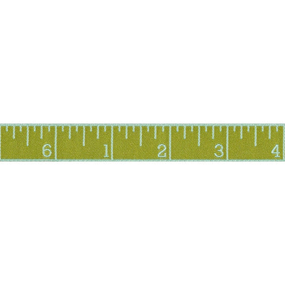 Renaissance Ribbons - True Colors 2025 - Measure Twice in Mojito - 5/8" width - By Tula Pink - One Yard