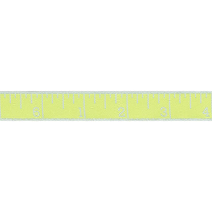 Renaissance Ribbons - True Colors 2025 - Measure Twice in Lightning Bug - 5/8" width - By Tula Pink - One Yard