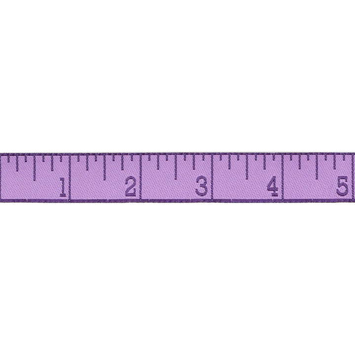 Renaissance Ribbons - True Colors 2025 - Measure Twice in Foxglove - 5/8" width - By Tula Pink - One Yard