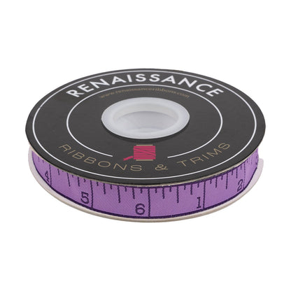 Renaissance Ribbons - True Colors 2025 - Measure Twice in Foxglove - 5/8" width - By Tula Pink - One Yard