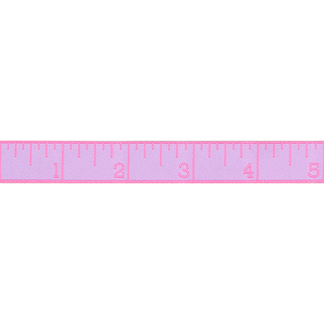 Renaissance Ribbons - True Colors 2025 - Measure Twice in Bougainvillea - 5/8" width - By Tula Pink - One Yard