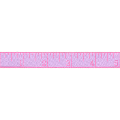 Renaissance Ribbons - True Colors 2025 - Measure Twice in Bougainvillea - 5/8" width - By Tula Pink - One Yard