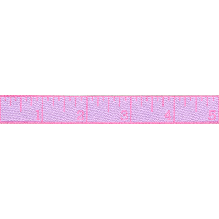 Renaissance Ribbons - True Colors 2025 - Measure Twice in Bougainvillea - 5/8" width - By Tula Pink - One Yard