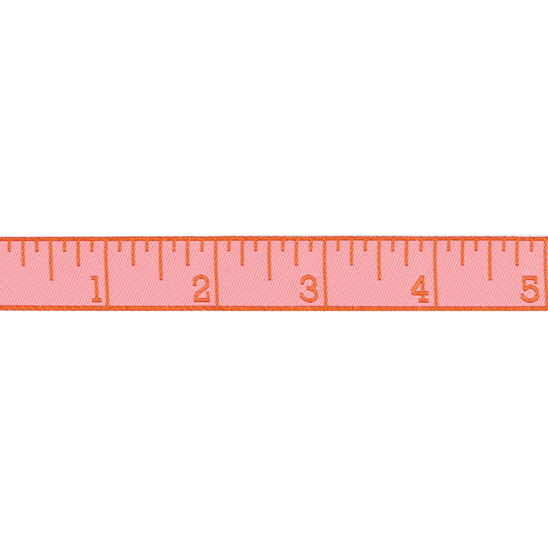Renaissance Ribbons - True Colors 2025 - Measure Twice in Peach Cobbler - 5/8" width - By Tula Pink - One Yard