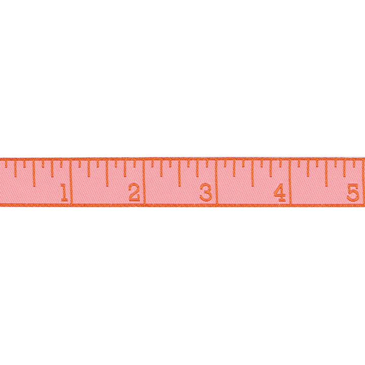 Renaissance Ribbons - True Colors 2025 - Measure Twice in Peach Cobbler - 5/8" width - By Tula Pink - One Yard